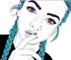 Have fun with the coloring book pages for girls of all ages. Cute Tumblr Girl Drawings With Color Cuteanimals