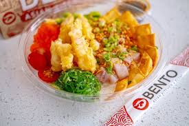 Ginger salad, noodles, string beans and your choice of white or brown rice. Bento Asian Kitchen Sushi Reviews Sarasota Fl