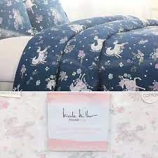 Transform your bedroom décor with the stylish bedding collections by nicole miller. 5pc Cynthia Rowley Einhorn Twin Schnuffeltuch Kissen Nicole Miller Plansatz Blau Ebay