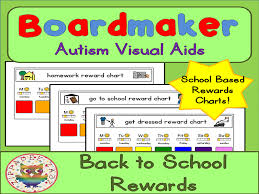 Back To School Visual Aids Reward Charts Boardmaker Visual Aids For Autism Pecs