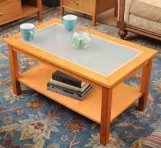 Round coffee table, glass coffee table, sofa table for living room, coffee table for living room, tempered glass top, sturdy wood base furniturecatalog 4 out of 5 stars (8) sale price $209.41 $ 209.41 $ 232.68 original price $232.68 (10%. Maple Coffee Table With Glass Insert Coffee Table Glass Top Coffee Table Table