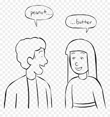 Talking people discussion talk chat feedback meeting communication conversation friends. Two People Talking To Each Other In Game Of Hog Call Hd Png Download Vhv