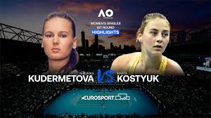@marta_kostyuk prepares for roland garros on thursday, she'll be playing former rg champ garbine muguruza in. Australian Open 2021 Veronika Kudermetova Marta Kostyuk Einzel Frauen 1 Runde Highlights Tennis Video Eurosport