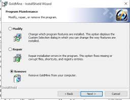 Top 4 download periodically updates software information of installshield wizard full versions from the. How To Uninstall Goldmine From A Networked Client When The Application Server Is Not Available Anymore Installshield Wizard Goldmine Files Were Detected But No Dbalias Ini File Could Be Located Setup