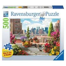 Footloose blockbuster 500 piece jigsaw puzzle 18 x 24 blockbuster poster. Rooftop Garden 500p Labyrinth Games Puzzles