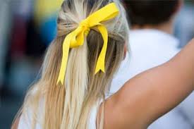 Begin by securing all the hair into a high ponytail. Cheerleading Hairstyles Lovetoknow