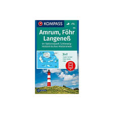 Synop codes from weather stations and buoys. Amrum Foehr Langeness In Schleswig Holstein Wadden Sea National Park Kompass Hiking Map 705