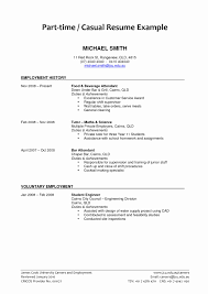 Part Time Job Resume Elegant Part Time Job Resume Examples 2019 In 2020 Job Resume Examples Job Resume Job Resume Template