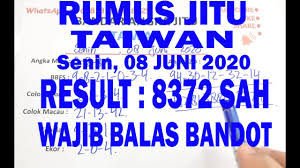Prediksi Angka Togel Taiwan Malam Ini Senin 08 Juni 2020 Togeltaiwan Angkamaintaiwan Youtube