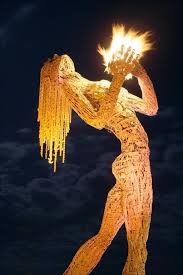 The Idea That Those Who Play With Fire Get Burned And Fall Apart Burning Man Art Sculpture Fire Art