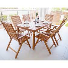 4 seater outdoor dining table and chairs. Teak Wooden Outdoor Garden Dining Set 4 Seater Buy Dining Table Set Outdoor Wicker High Dining Bar Set Folding Dining Table Set Product On Alibaba Com
