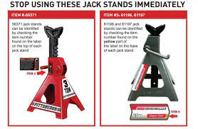You can get the best discount of up to 70% off. Harbor Freight Issues Jack Stand Recall