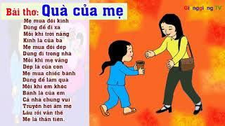 Các bài thơ chủ đề "Gia đình" cho bé