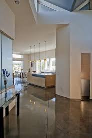 Medium Dark Concrete Color Calle Anita Modern Kitchen Los Angeles Make Architectu Polished Concrete Flooring Concrete Floors In House Concrete Floors