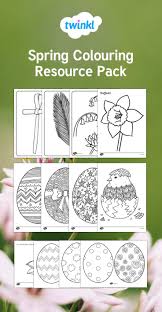 A Bumper Pack Of Spring Themed Colouring Templates Great For Elderly Care Settings Spring Resources Spring Color