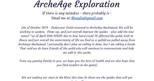· meliran's complete archeage leveling guide; A Humble Exploration Guide By The Endeavour Guild Archeage
