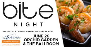 Maybe you would like to learn more about one of these? Bite Night Presented By Publix Aprons Cooking School Tickets Orchid Garden Ballroom Orlando Fl Mon Jun 26 From 7pm 10pm Vip Enters At 6pm Orlando Weekly Tickets