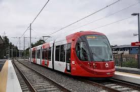 Sydney Light Rail Dulwich Hill Bound Lrv2119 Arrives At Marion Light Rail Light Rail Vehicle Subway Train