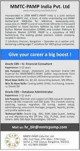 Financial planner job title a great job title typically includes a general term, level of experience and any special requirements. Senior Financial Consultant Job In Bengaluru Finance Accounting Timesascent Com