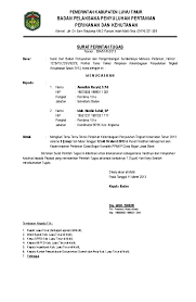 Surat wakil ambil cek bayaran. Kop Surat Wakil Bupati