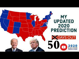 2020 Electoral Map Prediction 50 Days Away Youtube