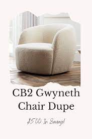 cb2 gwyneth chair dupe alert in 2021 home staging clean decor home