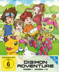 The franchise focuses on the eponymous creatures, who inhabit a digital world. Digimon Adventure Staffel 1 1 Episode 01 18 Blu Ray 4260495764955