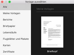 Diese vorlage ist ideal, um zu zeigen, wo die deutsche post bzw. Mac Tipp Personlichen Briefkopf Als Feste Pages Vorlage Sichern Ifun De