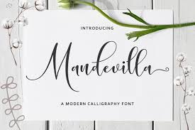 Microsoft word offers a variety of cursive and handwriting fonts (or typefaces, which is the more accurate name for the different font styles), and typefaces often fall into multiple categories; Mandevilla Script 313236 Calligraphy Font Bundles