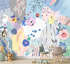 Creative Wall Mural Abstract Wallpaper Be Creative Etsy In 2020 Creative Walls Wall Murals Mural