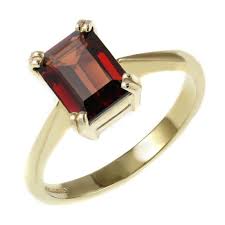 Also set sale alerts and shop exclusive offers only on shopstyle. 9ct Yellow Gold 8mm X 6mm Emerald Cut Garnet Ring Jewellery From Mr Harold And Son Uk