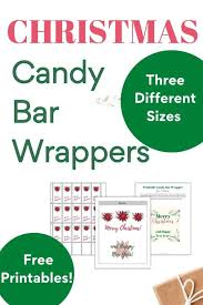 How to wrap chocolate bars with foil + printable wrappers. Christmas Candy Bar Wrappers Free Printables
