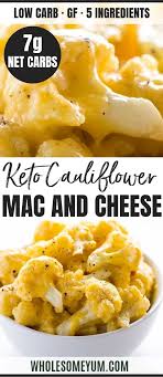 Low Carb Cauliflower Mac And Cheese Recipe With Keto Cheese Sauce This Healthy Low Carb Cauliflower Ma Keto Diet Recipes Keto Mac And Cheese Healthy Recipes
