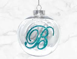Personalized glass ball christmas ornaments, including bulbs and baubles in every color. Buy Hand Crafted Custom Swarovski Crystallized Initial Christmas Ball Ornament Letter Personalized Bling Bedazzled Made To Order From Crystall Zed By Bri Llc Custommade Com
