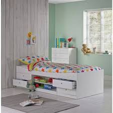 Buy Argos Home Ellis White Toddler Bed Frame With Storage Kids Beds Toddler Bed Frame White Kids Bed White Toddler Bed