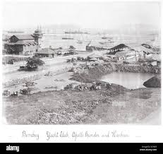 Bombay port 19th century hi-res stock ...