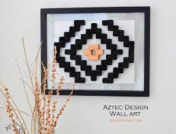 Diy Aztec Pattern Wall Art Free Printable Aztec Wall Art Wall Art Designs Wall Patterns