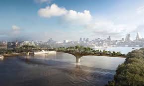 Establish the height of the outer arches by setting short pieces of 5/4 decking (h) on top of the inner arches. Garden Bridge Wikipedia