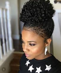 Naturally Curly Top Knot Bun Natural Hair Styles Box Braids Hairstyles Curly Hair Styles