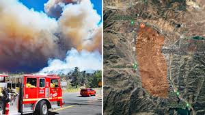 Post fire in Gorman is burning ...