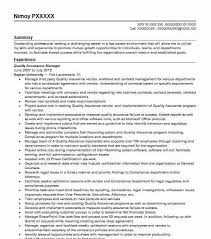 Creating a strong quality assurance inspector resume is the first thing you need to do to grab the attention of hiring managers and recruiters while hunting for a quality assurance inspector job. Quality Assurance Qms Manager Resume Example Company Name Evanston Illinois