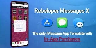 Download Free Rebeloper Messages V12 Imessage App In Swift 4 2 Ios 12 And Xcode 10 Ready Imessage App Sticker App App Template