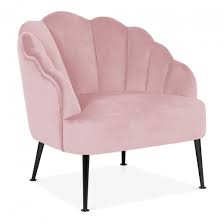Evelyn Accent Chair Velvet Upholstered Blossom Pink In 2020 Accent Chairs Upholster Art Chair