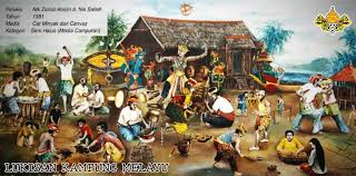 Daftar koleksi kehidupan di kampung sunda suasana pedesaan dengan kearifan lokal yang masih asri di bawah ini Lukisan Kampung Melayu Perbadanan Muzium Negeri Kelantan Facebook