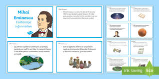 (george călinescu, viaţa lui mihai eminescu). Despre Mihai Eminescu CartonaÈ™e Informative Teacher Made