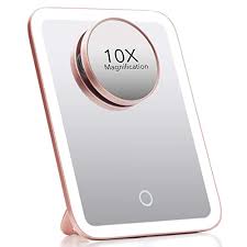 Choose from yellow or white lighting options to get the right type of lighting for your needs. Buy Fancii Portable Led Makeup Mirror With 3 Adjustable Light Settings 1x Large Mirror Detachable 10x Magnifying Mirror Cordless Mirror For Travel 360 Kickstand Aura Go Rose Gold Online In Indonesia B08y69zvx3