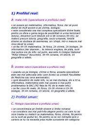 Ce iti place sa faci: Profiluri Liceu