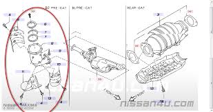 Precaution for on board diagnosis (obd) system of cvt and engine. 2000 Nissan Maxima Catalytic Converter Bank 2