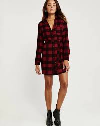 Womens Flannel Shirt Dress Womens Dresses Jumpsuits Abercrombie Com Dress Shirts For Women Shirt Dress Flannel Shirt Dress