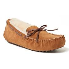 Check spelling or type a new query. Women S Fireside By Dearfoams Victoria Genuine Shearling Lace Moccasin Slipper